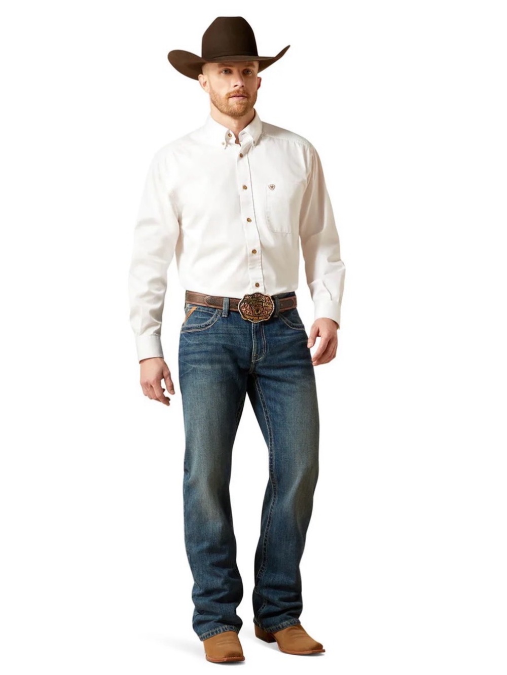 Ariat Men's Relaxed Bootcut M4 Jeans in Blue W34/L30